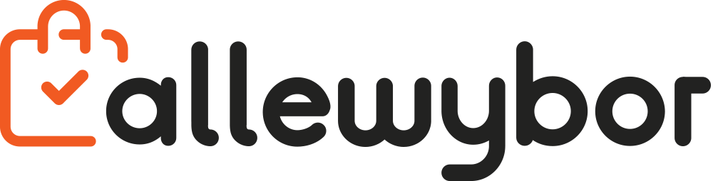 Allewybor logo czarne - kilka przedmiotów u jednego sprzedawcy